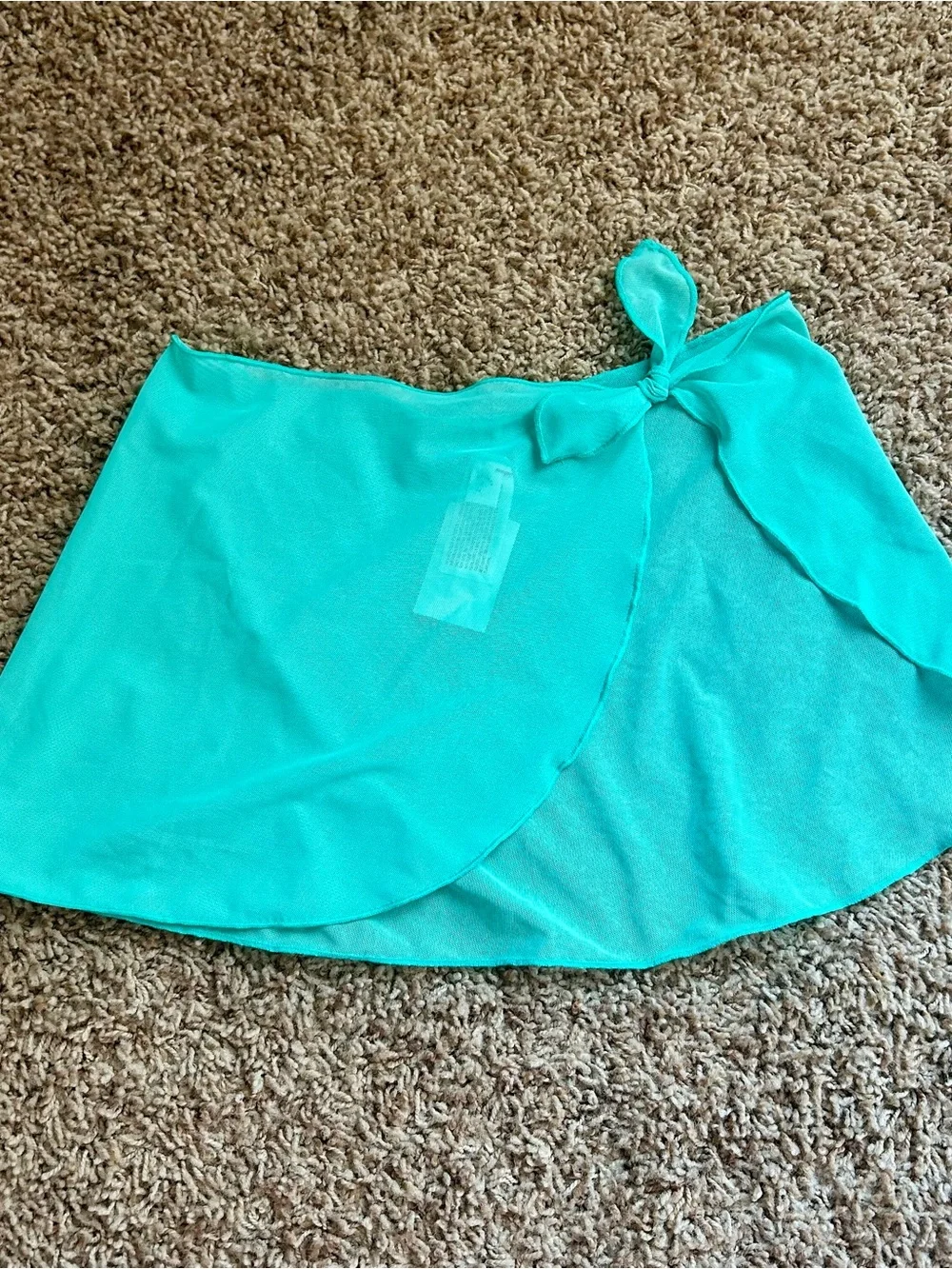 NWT ✨Cat & Jack Turquoise Floral Halter Swimsuit with skirt